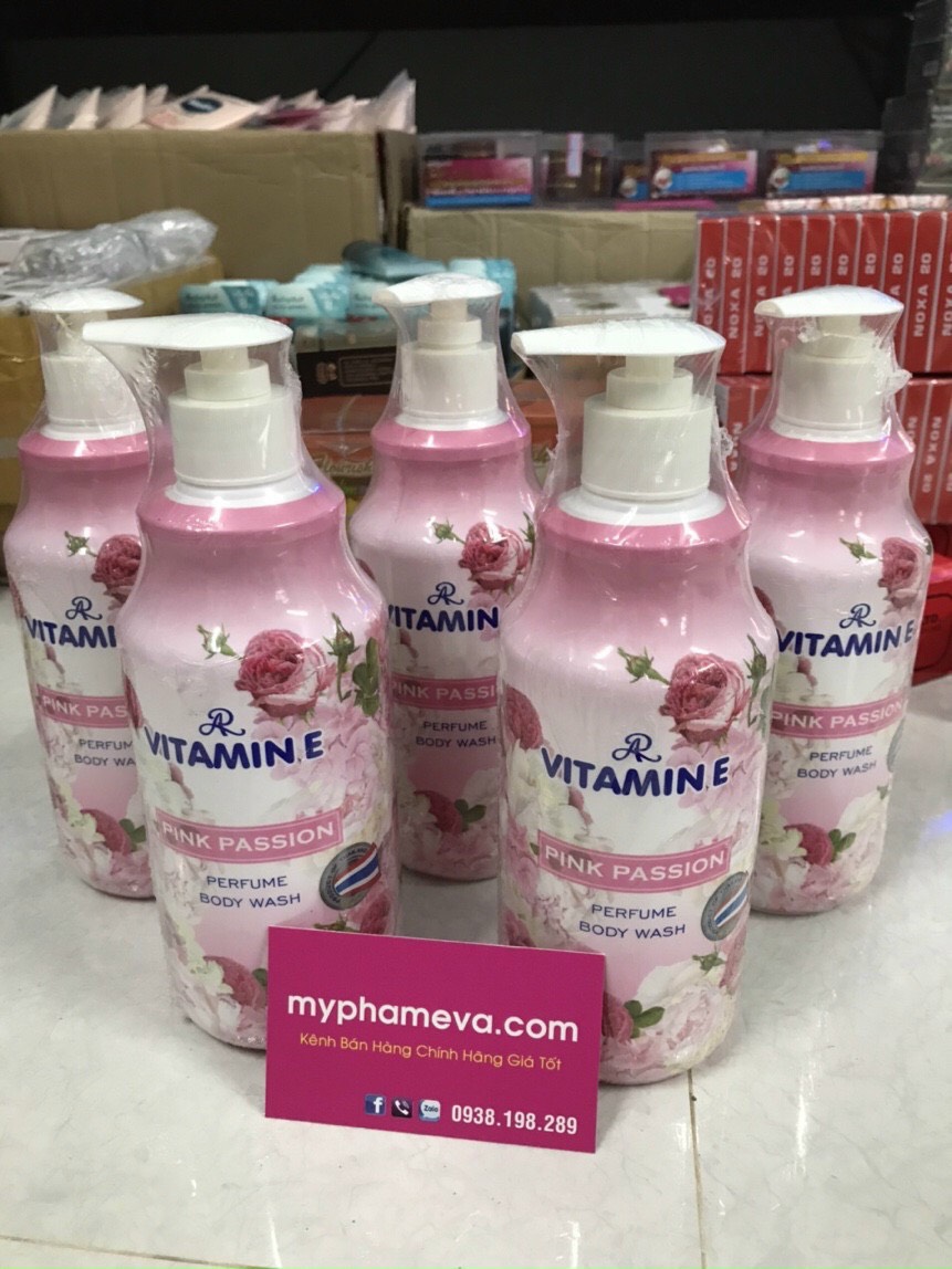 Sữa Tắm Hương Nước Hoa Vitamin E Thái Lan Chăm Sóc Mặt-1